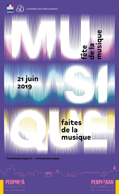 Affiche fte de la musique 2019  Perpignan